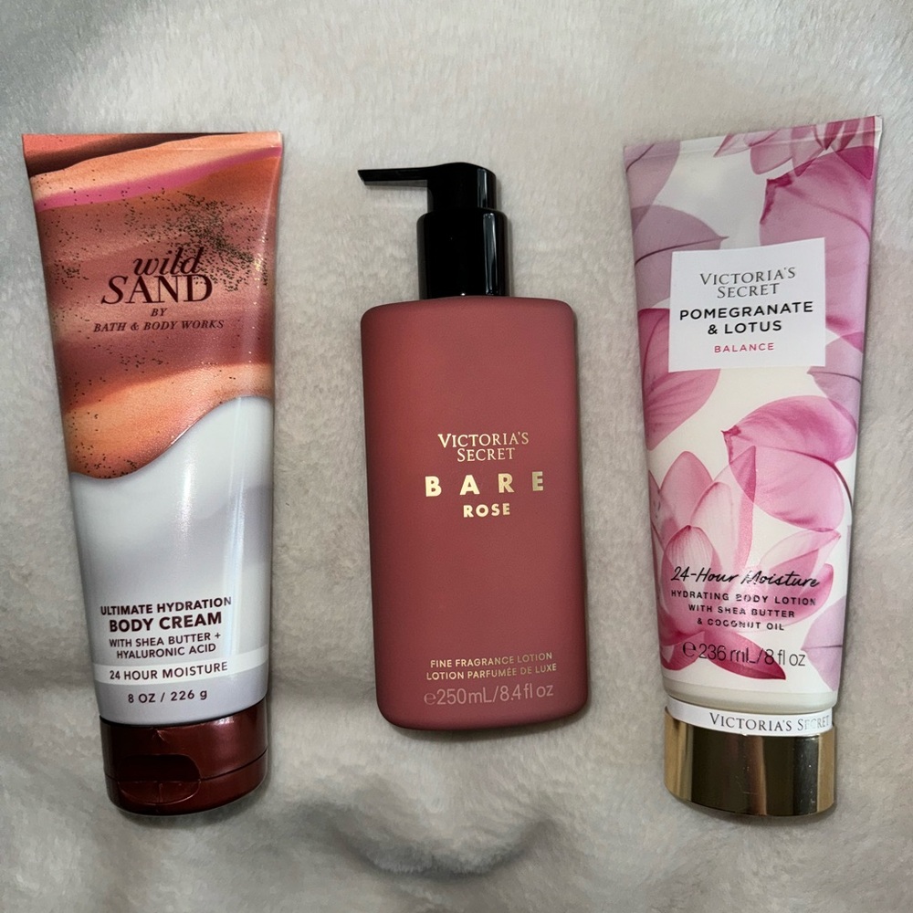 Bath and body works & Victoria secret cream bundle